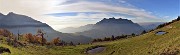 92 Dal parcheggio d'Alpe Arera verso il tramonto con i colori dell'autunno